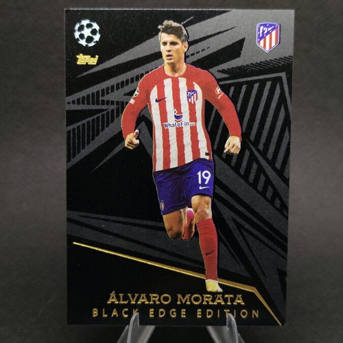 Alvaro Morata Black Edge collectible card like new