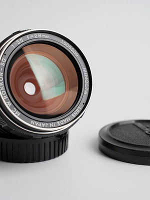 Minolta MC W.Rokkor 28mm F3.5 MF Wide Angle lens used