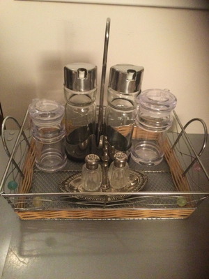 Spice jar set brown like new