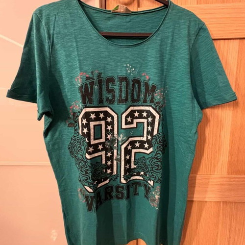 Paco & Co Sleeveless T-shirt green, like new, size M