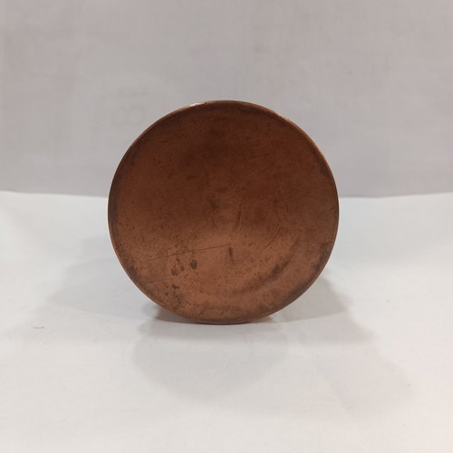 Vintage Handmade Copper Cheese Container like new with Brass Label