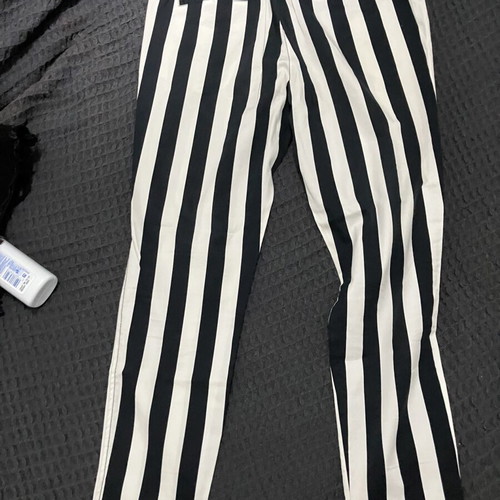 Beetlejuice vibe pants Iso like new, size S/M, black and white