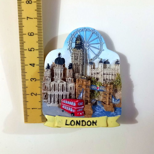 London Landmarks 3D fridge magnet new