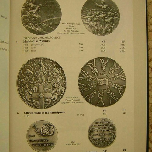 Olympic Games Catalog Book New For Medals 510 B.C.-1994