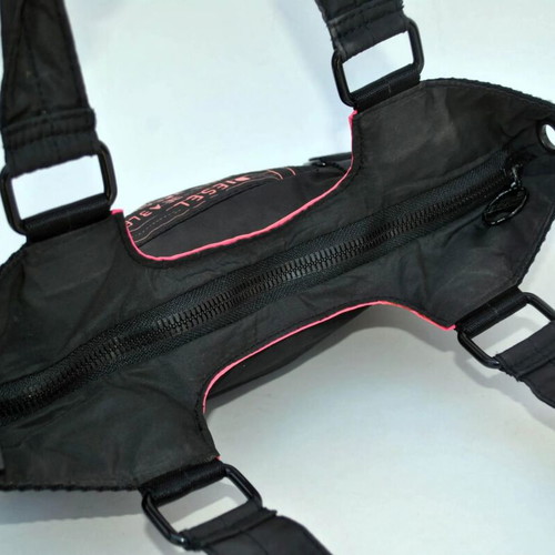 Diesel Vintage Shoulder Bag used, black with pink details Y2K
