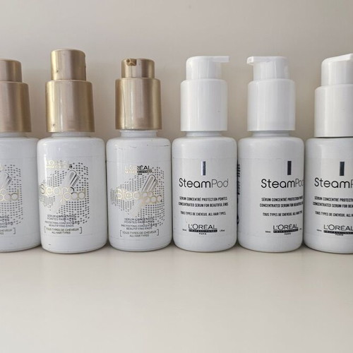 Steampod serum L'oreal used, 8 empty 50ml bottles
