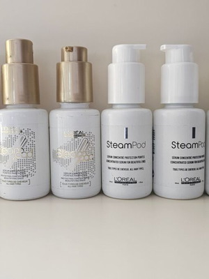 Steampod serum L'oreal μεταχειρισμένο, 8 άδειες συσκευασίες 50ml