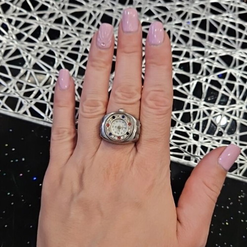 Ring Watch quartz like new, white
