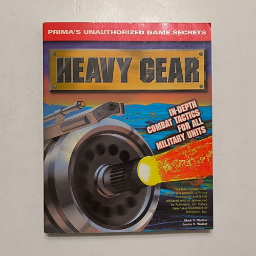 Strategy Guide - Heavy Gear like new, in English