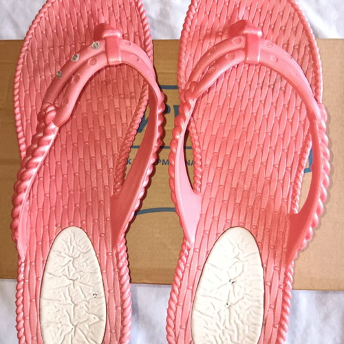 Plastic slippers and Voi&Noi sandals used, size 40-41, brown and pink