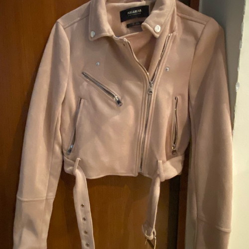 Pull&Bear suede jacket new, size Small, beige pink