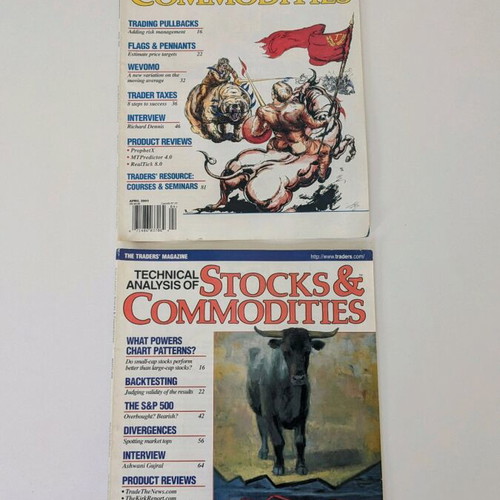 The Traders Magazine used, 13 issues 2005-2006, technical analysis