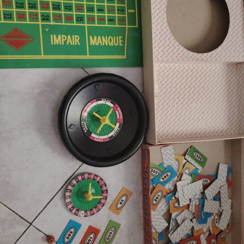 Roulette & Parta Ola board game used, 90s classic