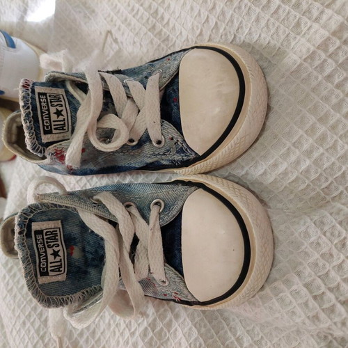 Converse shoes size 24 for boy or girl used, blue