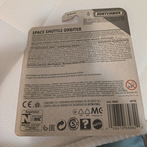 Matchbox Sky Busters NASA Space Shuttle Orbiter Enterprise 2019 new sealed
