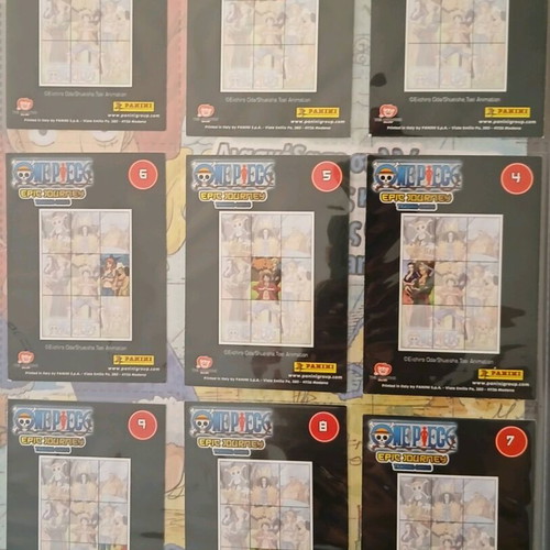 One Piece Panini album with cards like new, 221 total