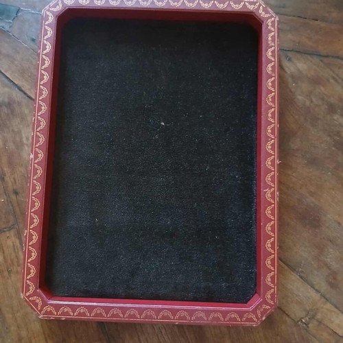 Cartier red velvet display tray used