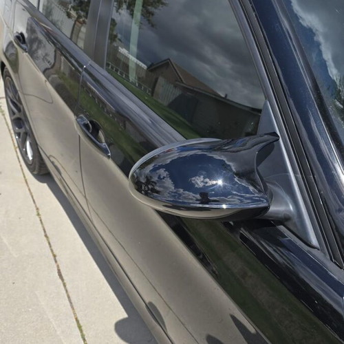 BMW M3 Style Gloss Black Side Mirror Covers for 3 Series E90 2005–2009