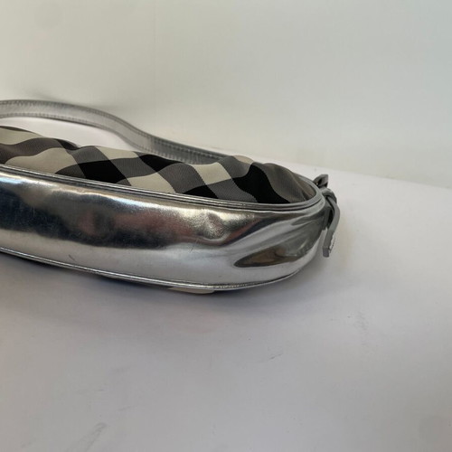 Burberry small shoulder bag like new, gray and silver