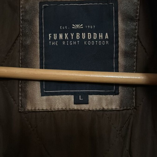 Funky Buddha brown jacket used, size L