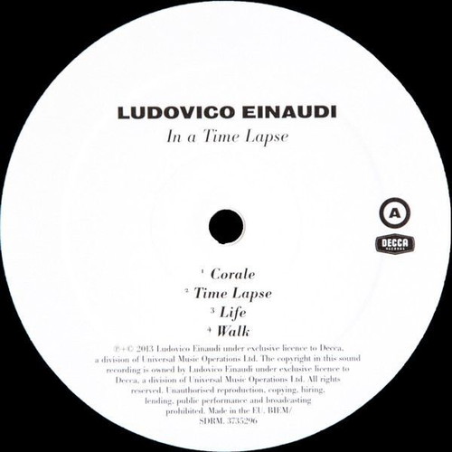 Ludovico Einaudi In a Time Lapse 2X LP like new, classical