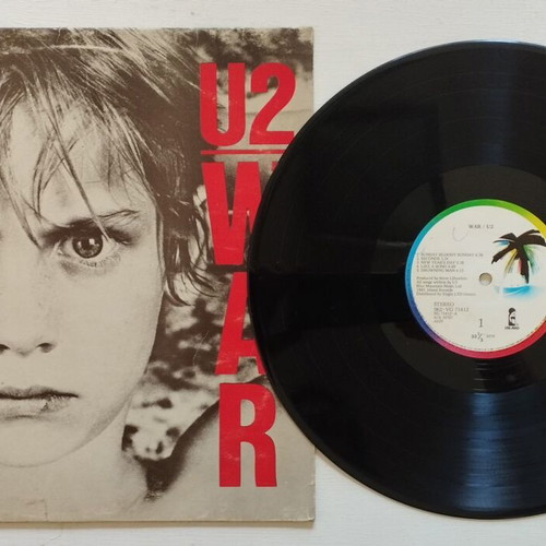U2 vinyl record used, rock genre