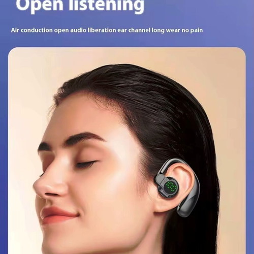 Wireless Open-Ear Bluetooth Headset with Clip New