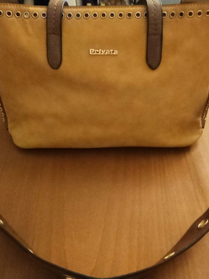 A.L.E. Shoulder Bag New Mustard with Brown Details