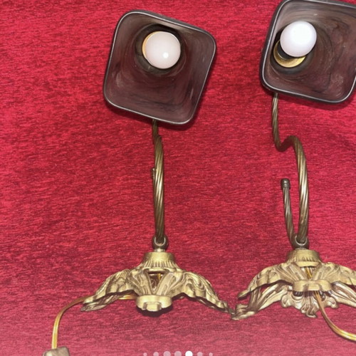 Vintage wall lights used, very good condition and clean