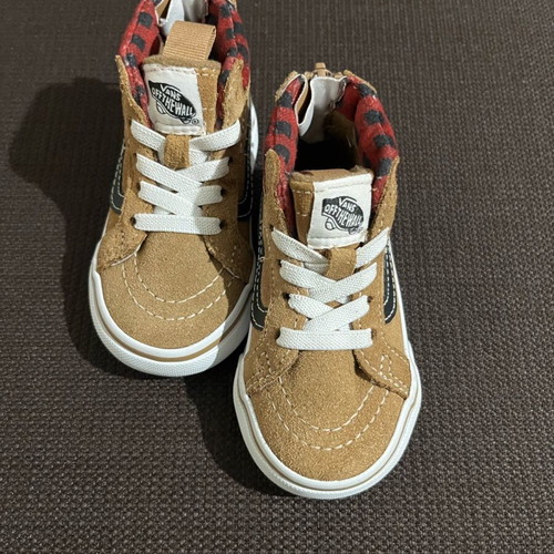 Vans Sk8-Hi Zip MTE Kids children's boots new size 19 brown