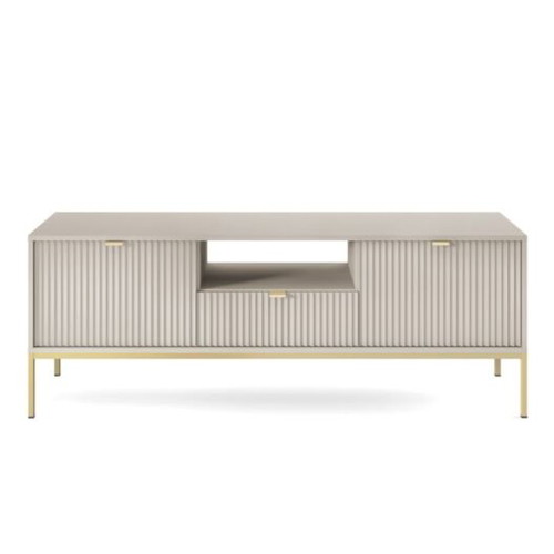 Nova TV stand beige-gold, modern