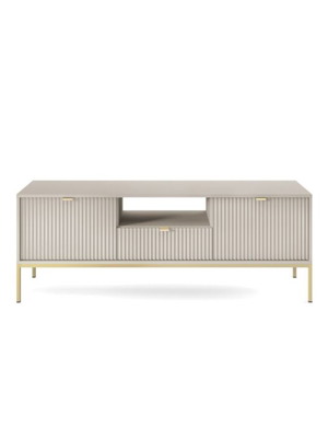 Nova TV stand beige-gold, modern
