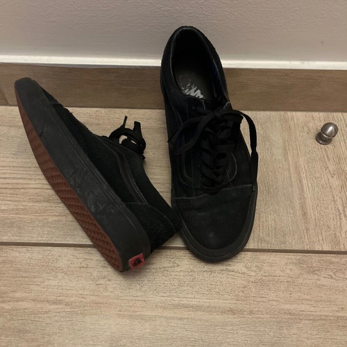 Vans casual shoes size 38.5 used, black unisex