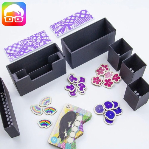 Calico Insert Board Game Organizer new, fits sleeved cards