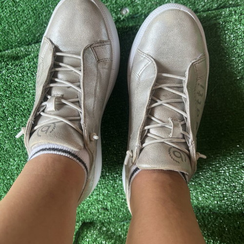 Bugatti women's sneakers like new, silver, size 37
