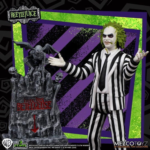 Beetlejuice 5 Points 3.75" action figure new, striped suit