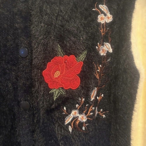 Morgan de Toi cardigan L like new, very warm with embroidery