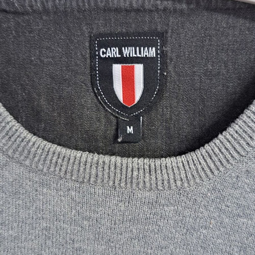 Carl William men's sweater like new, gray, size M