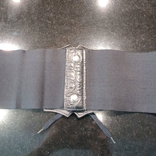 Elastic belt like new, wide, black (75-115 cm)