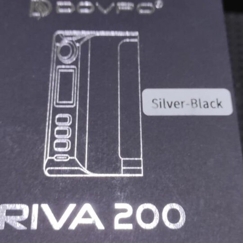 Riva 200 Box Mod by DOVPO used, silver black