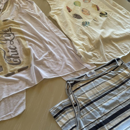 Tank tops bundle size L like new with Chic Life and Miss Raxevsky