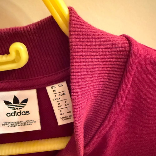 Adidas women's jacket like new, size 16, red