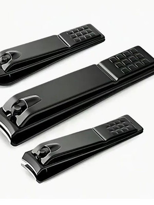 Set of 3 stainless steel nail clippers new, sharp and durable