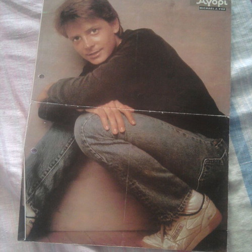 Duran Duran & Michael J. Fox poster used, size 27.4x20.8