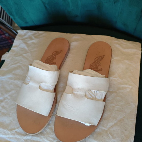 Ancient Greek Sandals white, like new, size 41