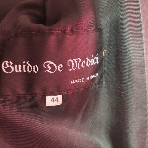 Buido De Medici leather women's jacket size 44 like new, black