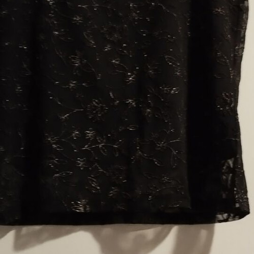 Black party top for women like new with shiny details