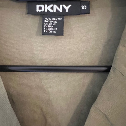 DKNY women's utility blazer, size 10, green