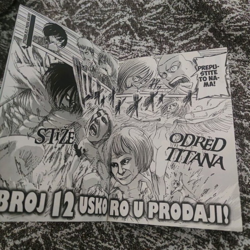 Attack on Titan Volume 11 book in Serbian new