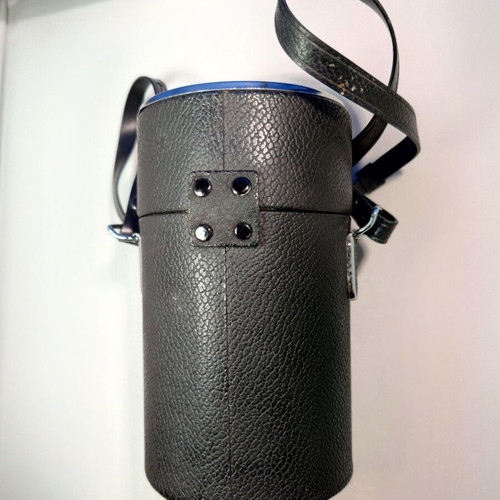 Vintage leather camera lens case like new Made in Japan